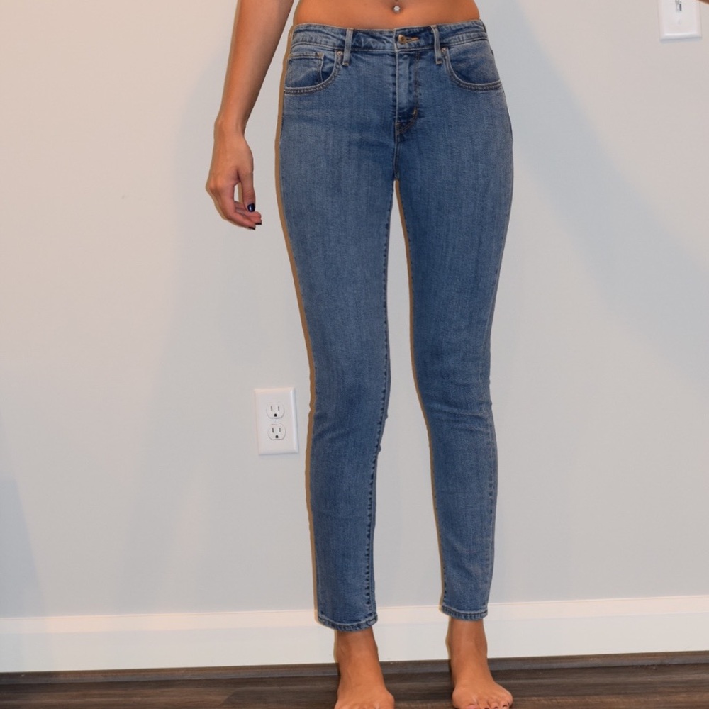 Levi's 721 LONG length high rise skinny jeans